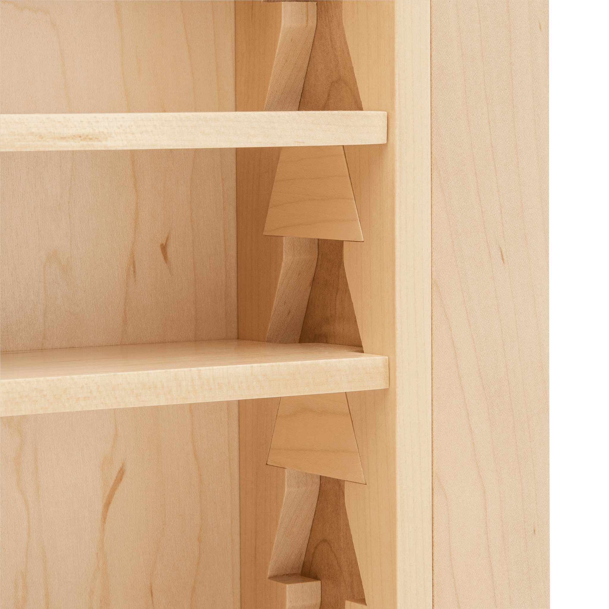 Magnus Cabinet in Maple Close Up Shelves - Ättlingar