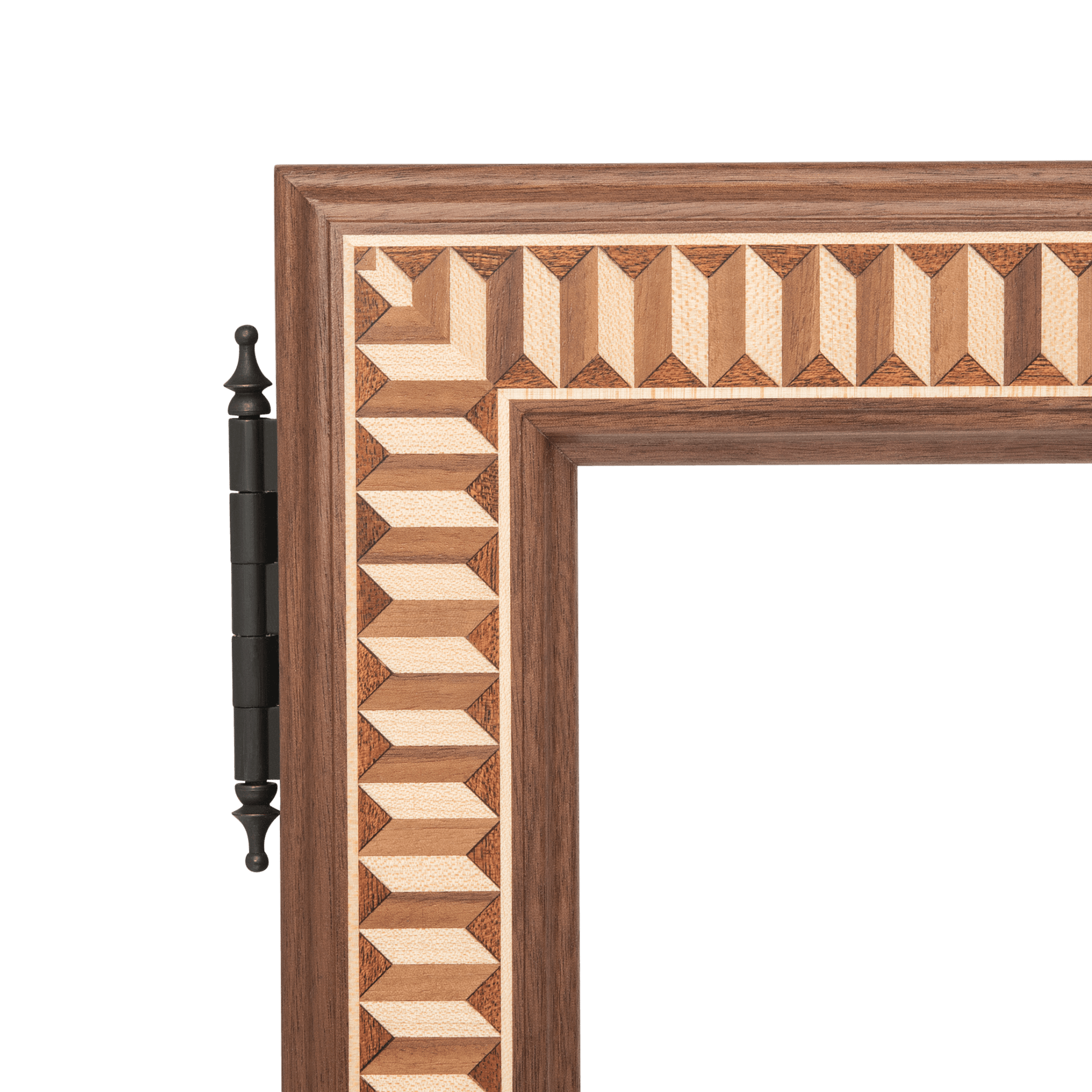 Magnus Medicine Cabinet in Walnut Close Up Detail - Ättlingar