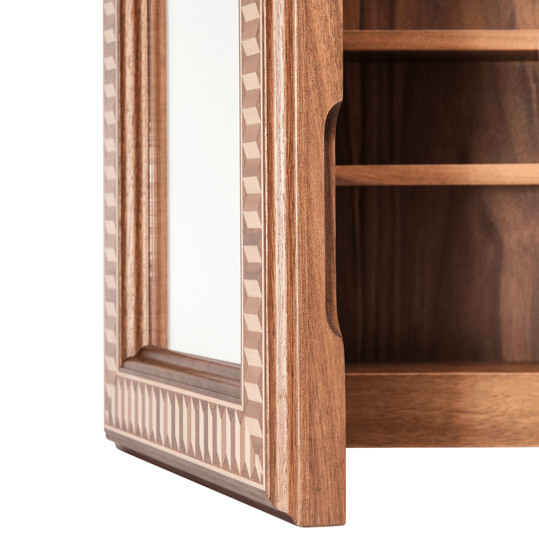 Magnus Medicine Cabinet in Walnut Bottom Front Open - Ättlingar