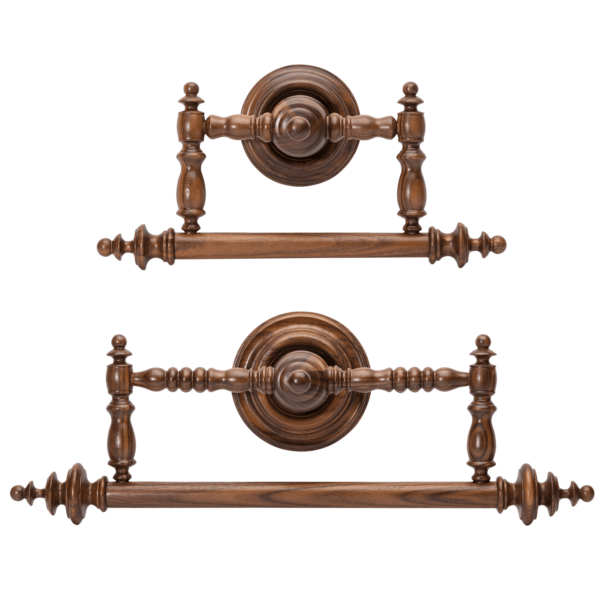Regina Towel Rack in Walnut Two Sizes - Ättlingar
