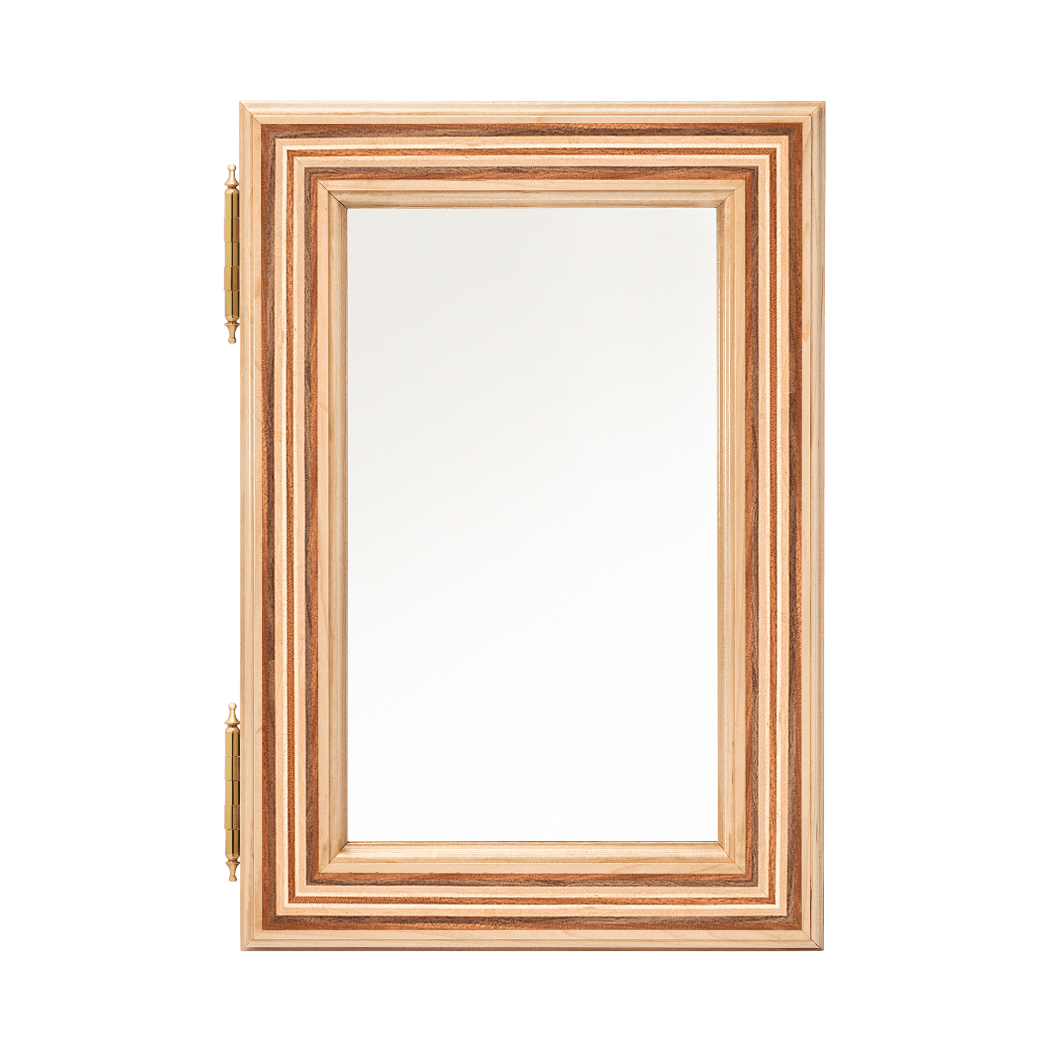 Linnea Bathroom Medicine Cabinet with Mirror in Maple  Front view - Ättlingar