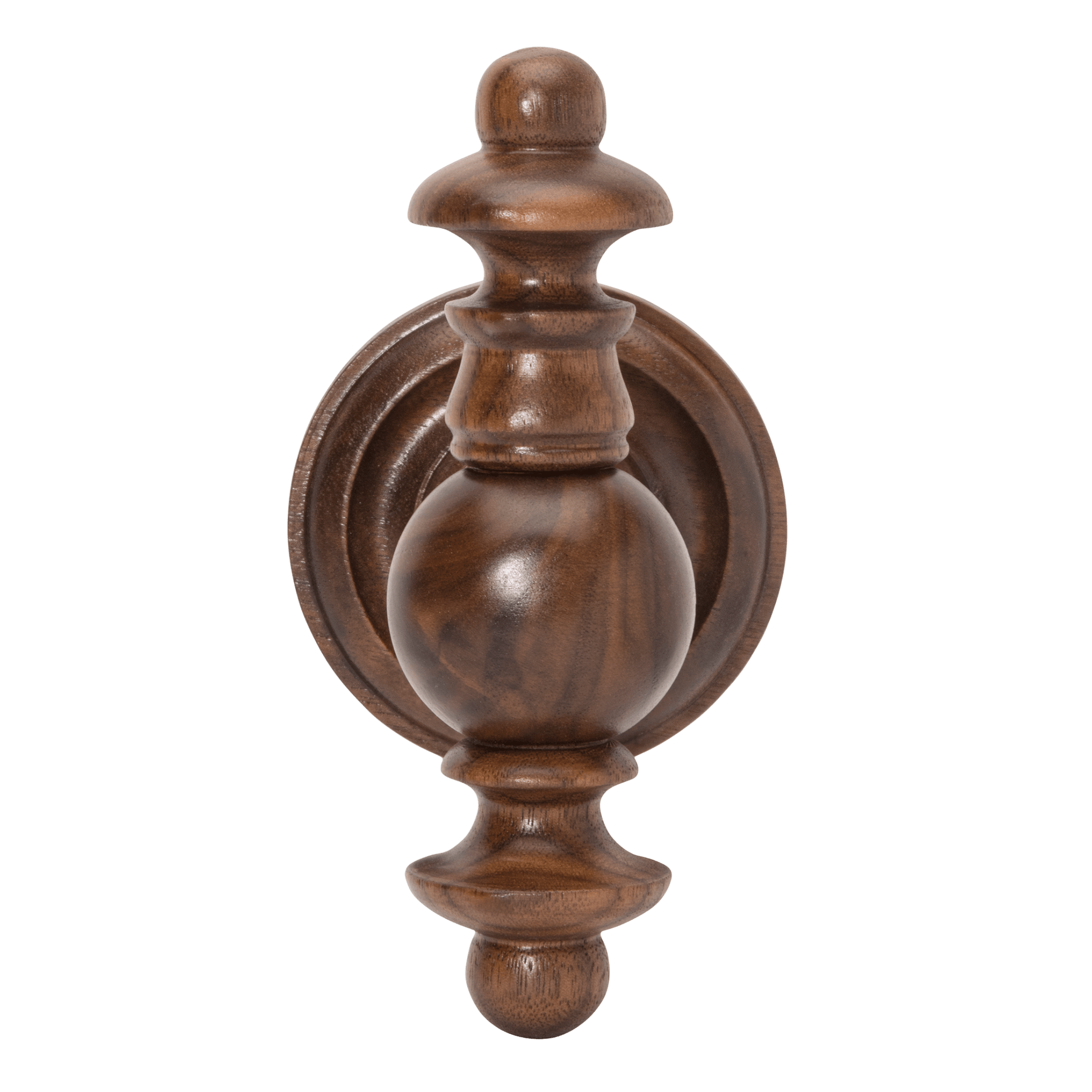 Regina Robe Hook in Side View Walnut - Ättlingar