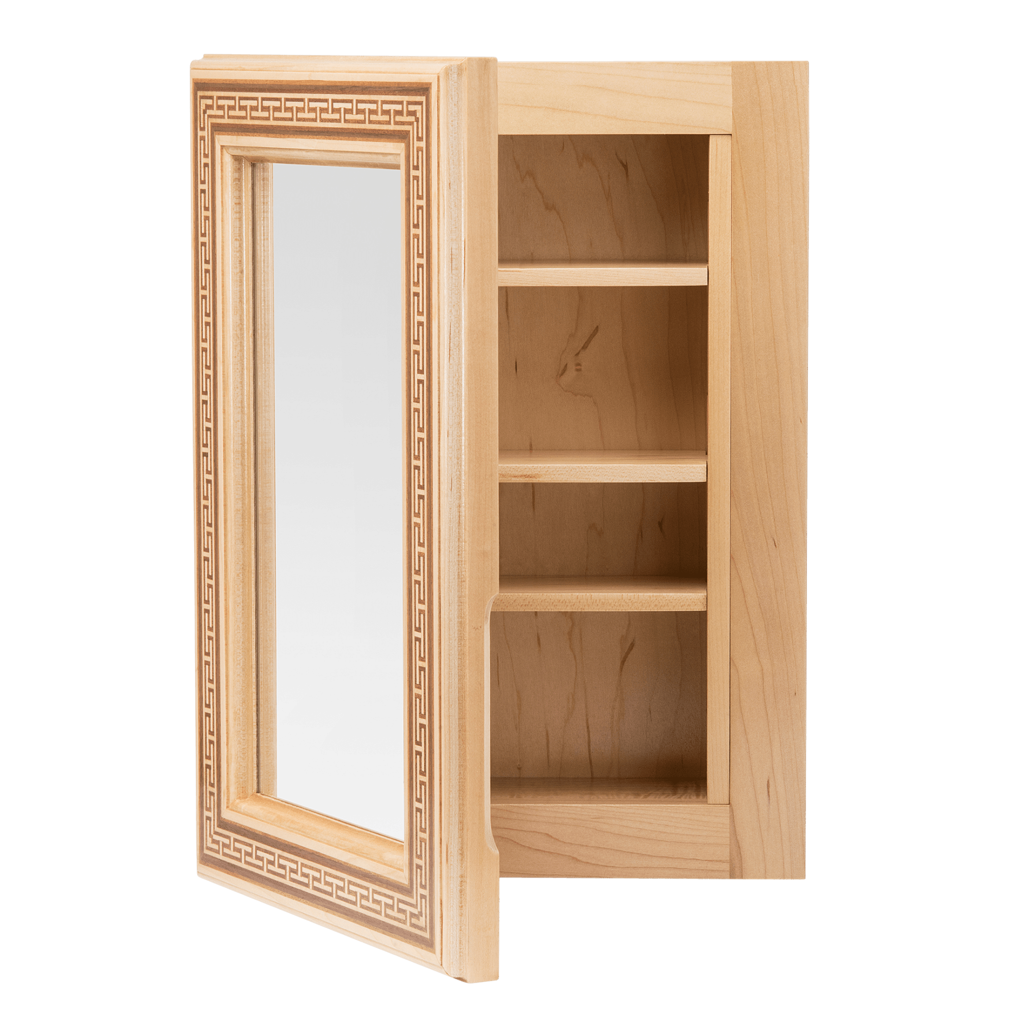 Rune Recessed Medicine Cabinet in Maple Ajar - Ättlingar